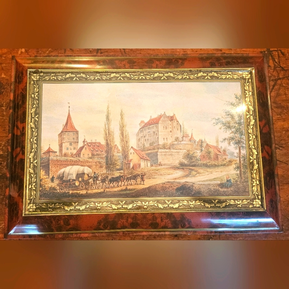 Vintage 1997 Henry Lambertz German Cookie Tin Large empty